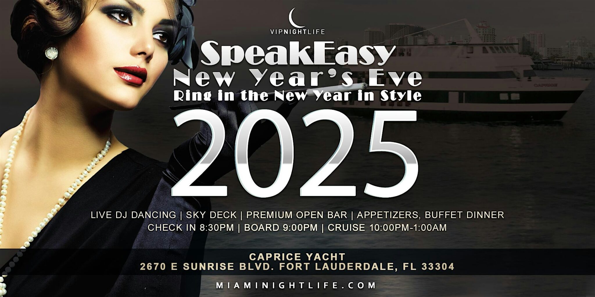 Miami Under the Fireworks Yacht Party New Year's Eve 2025 VIP Nightlife