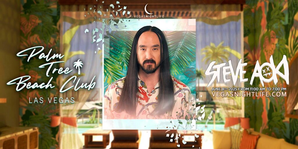 Steve Aoki | Sunday Pool Party Vegas | Palm Tree Beach Club