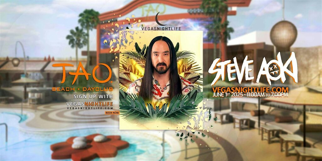 Steve Aoki | Vegas Pool Party Sunday | TAO Beach