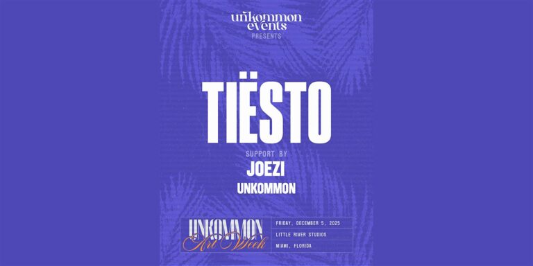 Tiësto | unKommon Art Week Miami Party