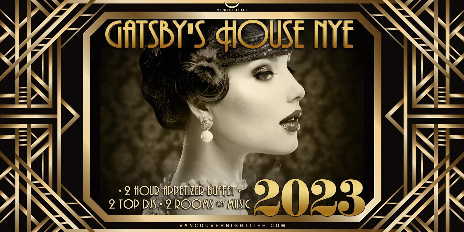 Vancouver New Year's Eve 2023 Gatsby's House Party VIP Nightlife